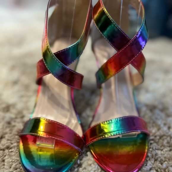 New Sexy Multi Colors Summer Stilettos. Size 6-6.5 - Picture 4 of 9